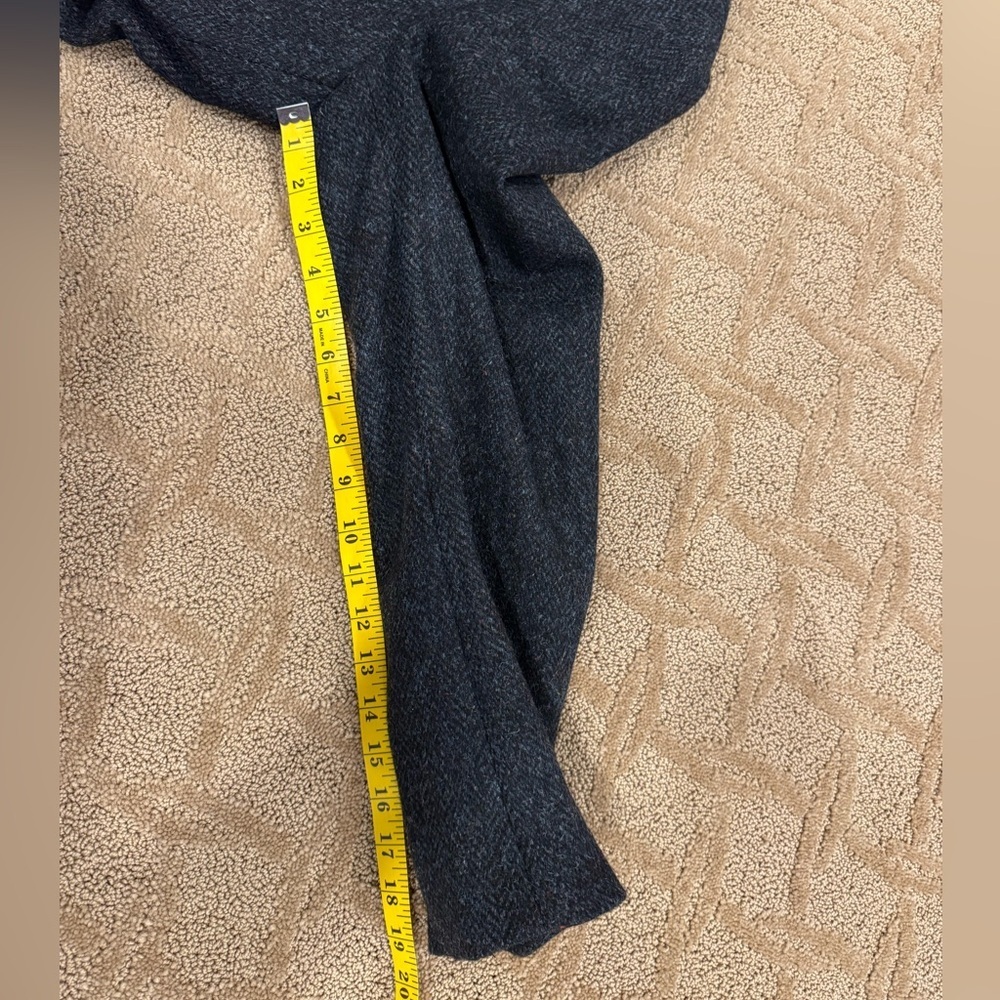 Vintage Harris Tweed Sport Coat Mens 42R Navy Blue Stripe Wool Made in Canada - Picture 10 of 14